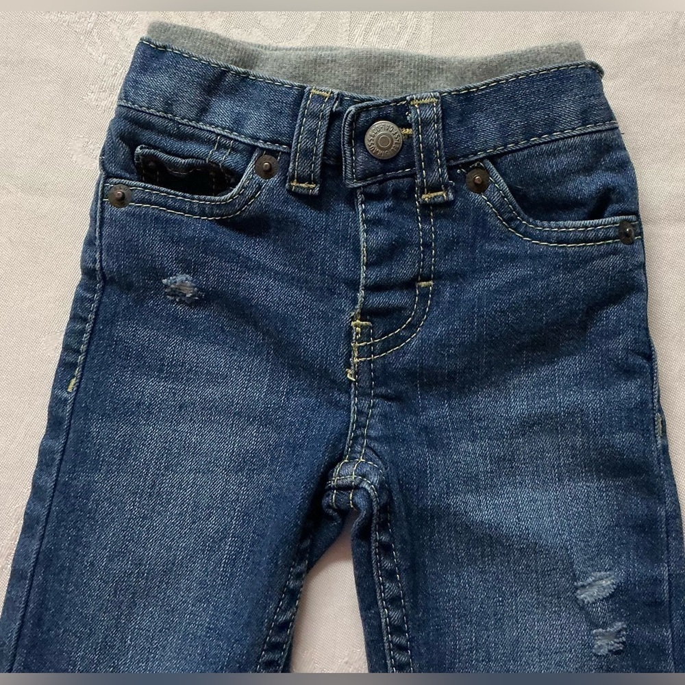 LEVI’S Baby 514 STRAIGHT Blue Denim Jeans Sz 3 M - Picture 3 of 8